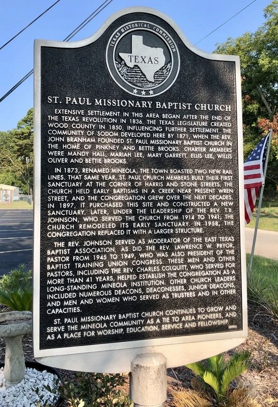 St. Paul Missionary Baptist Church Marker image. Click for full size.