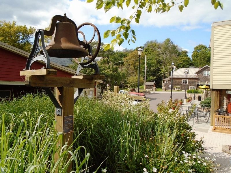 Bell from the Eagles Mere School and Marker image. Click for full size.