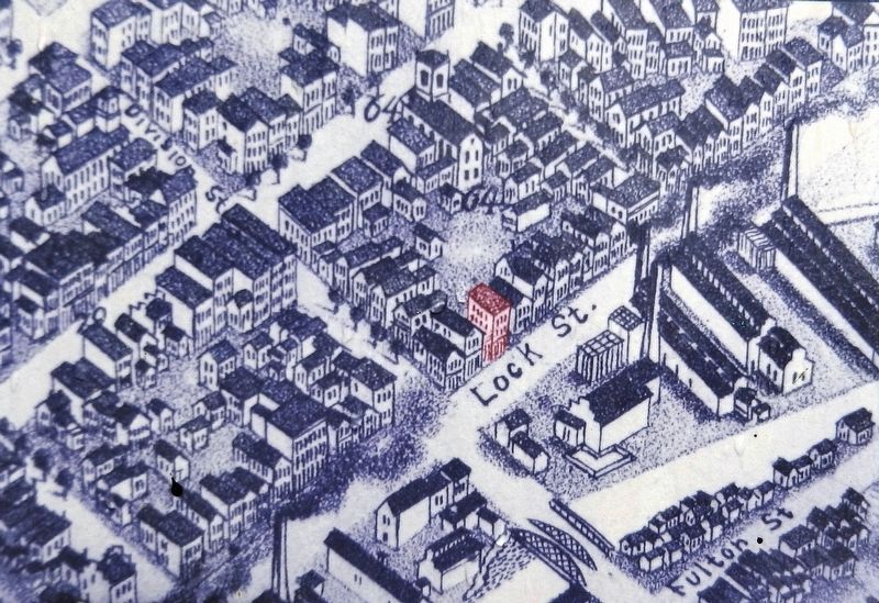 Marker detail: Map image of Prince Jackson House image. Click for full size.