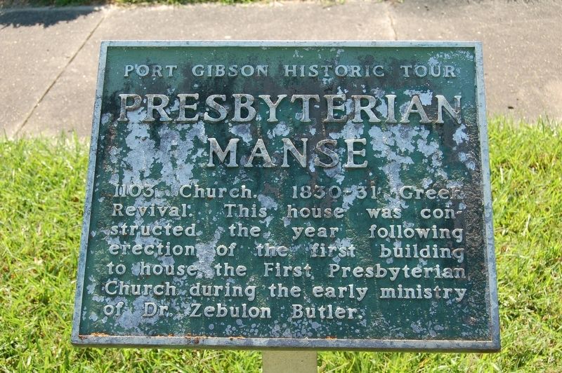 Presbyterian Manse Marker image. Click for full size.