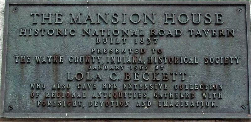 Mansion House Marker image. Click for full size.