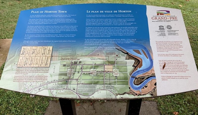 Landscape of Grand Pré Marker. Click for full size. Landscape of Grand Pré Marker image. Click for full size.