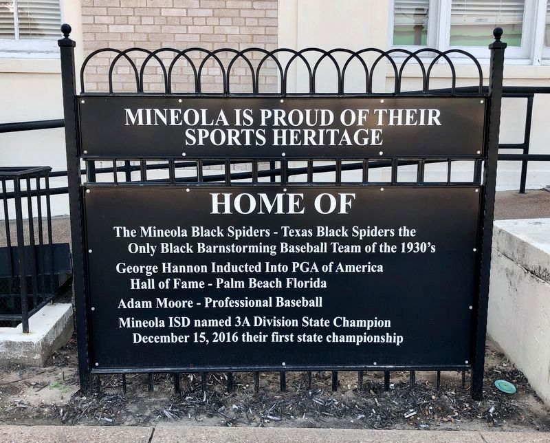 Mineola Sports Heritage image. Click for full size.