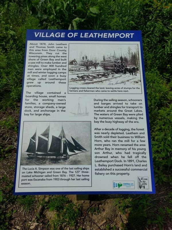 Village of Leathemport Marker image. Click for full size.