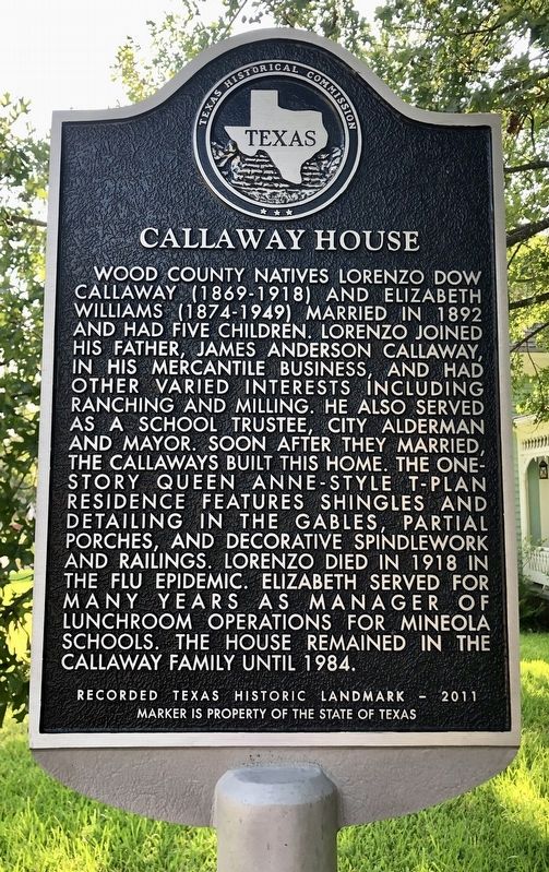 Callaway House Marker image. Click for full size.