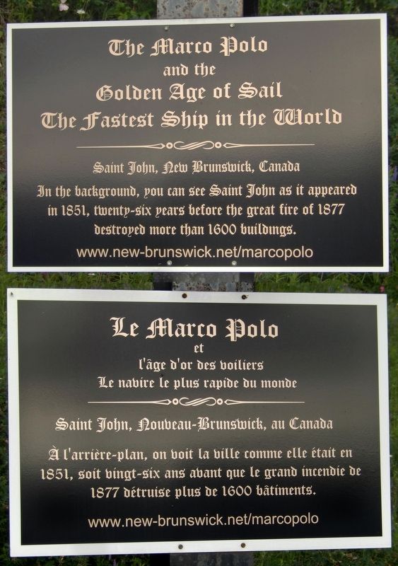 The Marco Polo / Le Marco Polo Marker. Click for full size. The Marco Polo / Le Marco Polo Marker image. Click for full size.
