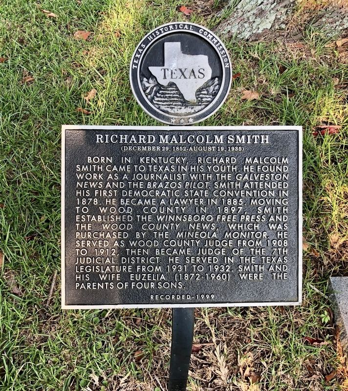 Richard Malcolm Smith Marker image. Click for full size.