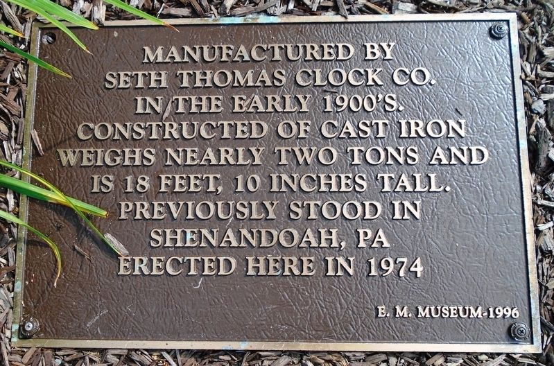 Seth Thomas Clock Marker. Click for full size. Seth Thomas Clock Marker image. Click for full size.