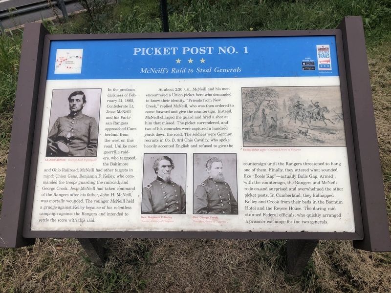 Picket Post No. 1 Marker image. Click for full size.