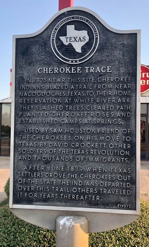 Cherokee Trace Marker image. Click for full size.