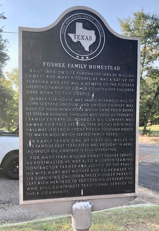 Foshee Family Homestead Marker image. Click for full size.