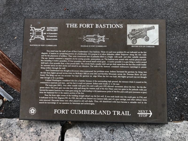 The Fort Bastions Marker image. Click for full size.