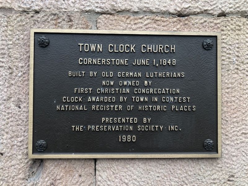 Town Clock Church Marker image. Click for full size.
