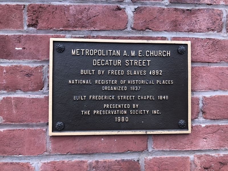 Metropolitan A.M.E. Church Marker image. Click for full size.