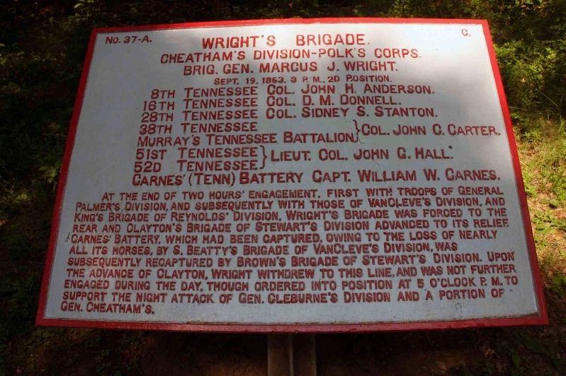 Wrights Brigade Marker image. Click for full size.