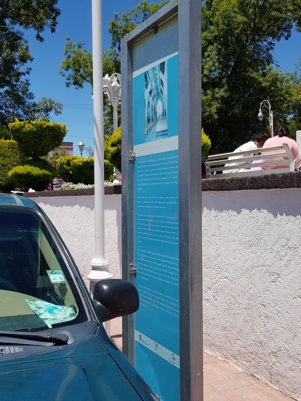 Parish and Ex Convent of San Miguel Arcángel Marker English text. Click for full size. Parish and Ex Convent of San Miguel Arcángel Marker English text image. Click for full size.