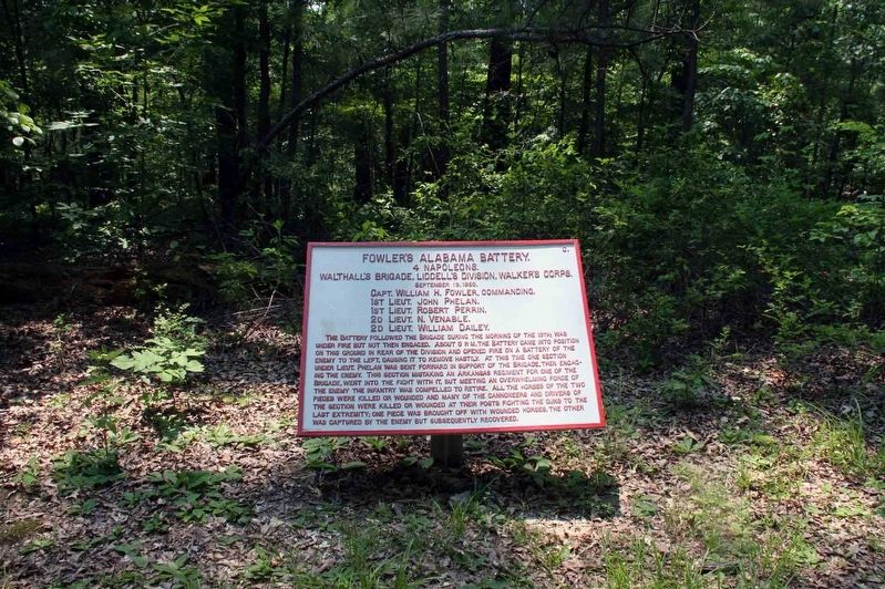 Fowlers Alabama Battery Marker image. Click for full size.