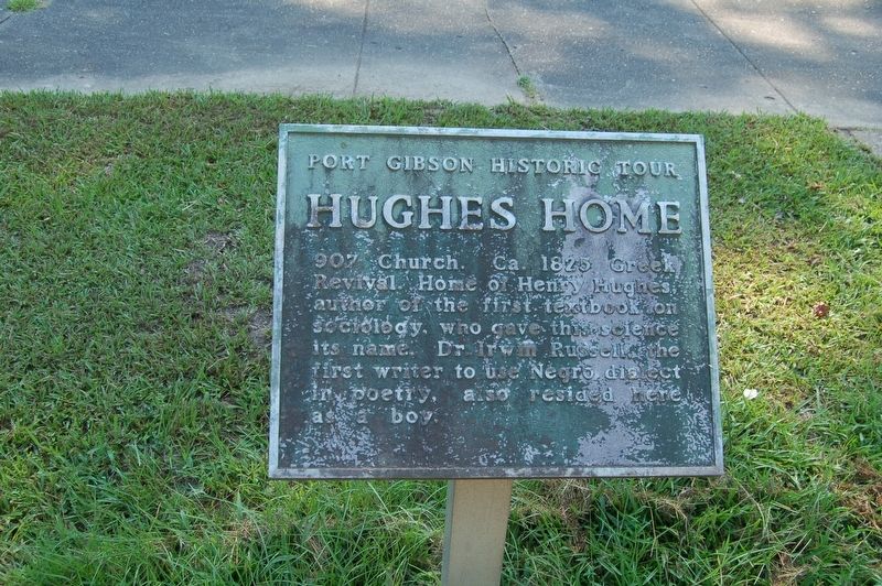 Hughes Home Marker. Click for full size. Hughes Home Marker image. Click for full size.