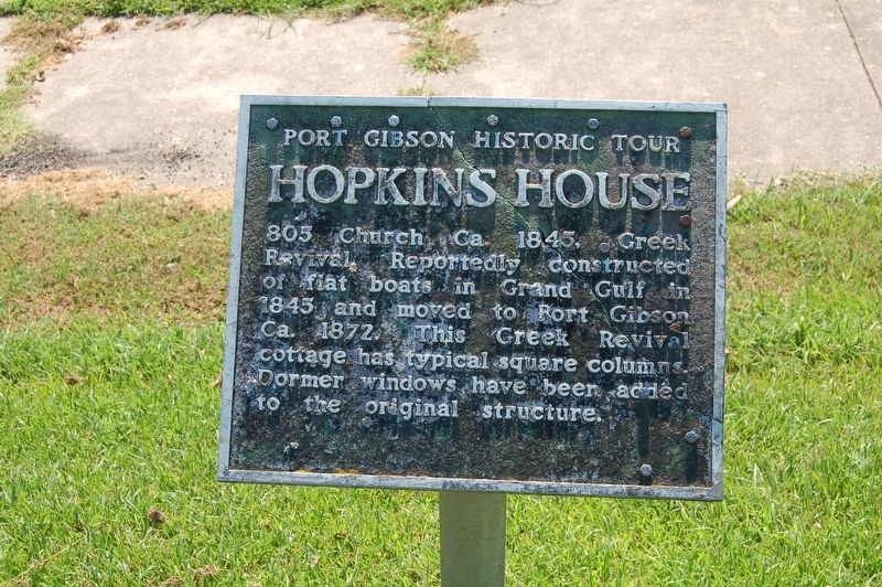 Hopkins House Marker image. Click for full size.