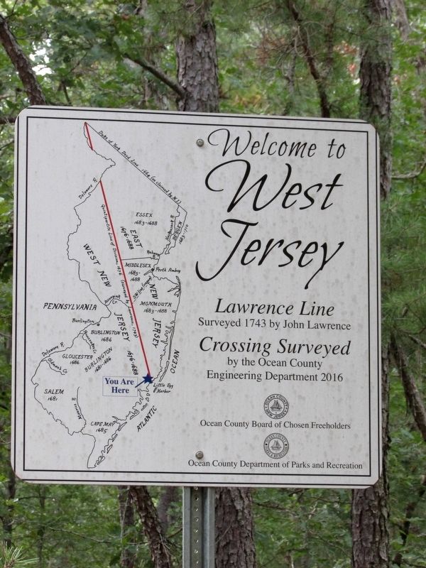 Welcome to West Jersey Marker. Click for full size. Welcome to West Jersey Marker image. Click for full size.