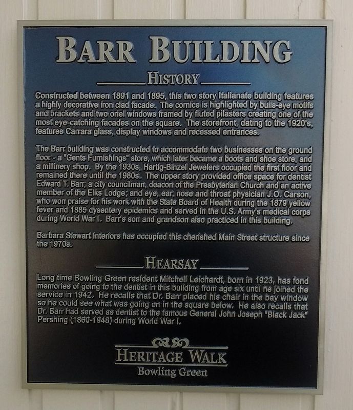 Barr Building Marker image. Click for full size.
