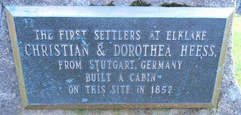 Christian & Dorothea Heess Marker image. Click for full size.