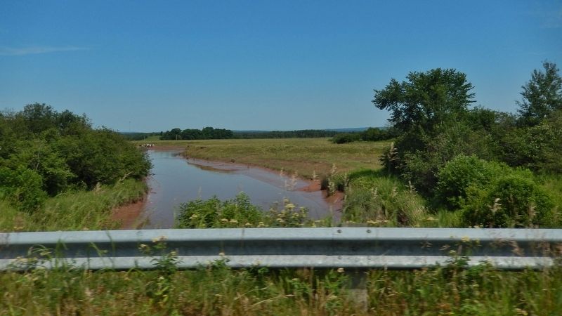 Chiganois River<br>(<i>view looking north from highway • near marker</i>) image. Click for full size.