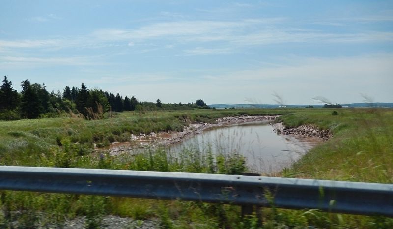Chiganois River<br>(<i>view looking south from highway • near marker</i>) image. Click for full size.