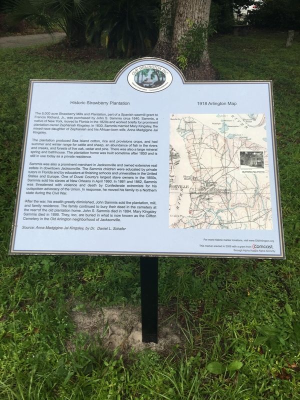 Historic Strawberry Plantation Marker. Click for full size. Historic Strawberry Plantation Marker image. Click for full size.