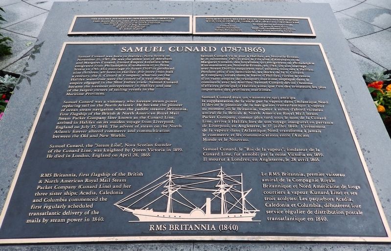 Samuel Cunard Marker image. Click for full size.