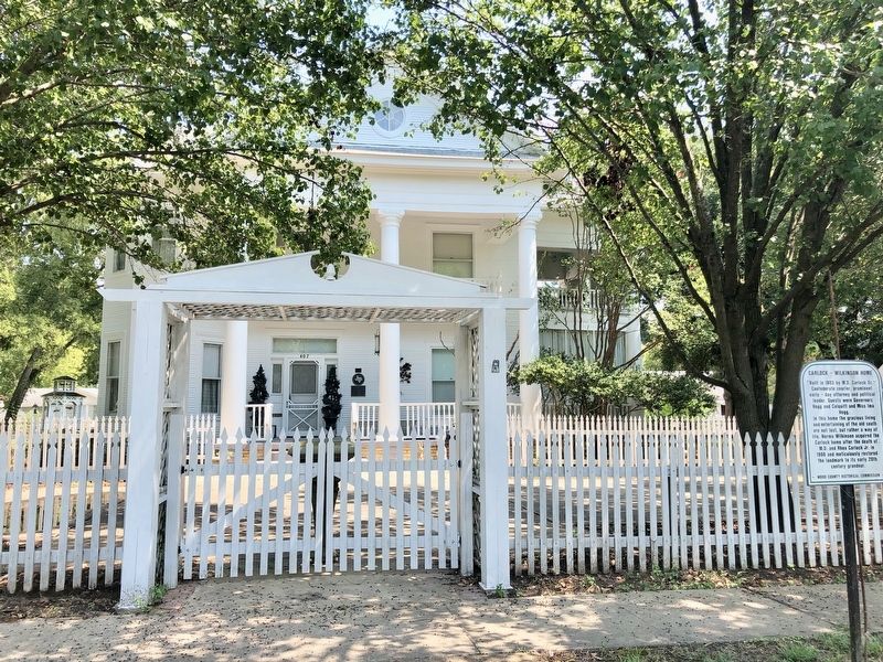 Carlock Home and marker to right of door.. Click for full size. Carlock Home and marker to right of door. image. Click for full size.