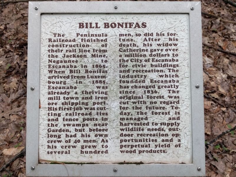 Bill Bonifas Marker image. Click for full size.