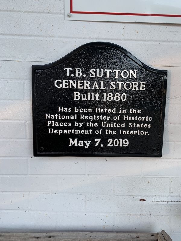 T.B. Sutton General Store Marker image. Click for full size.