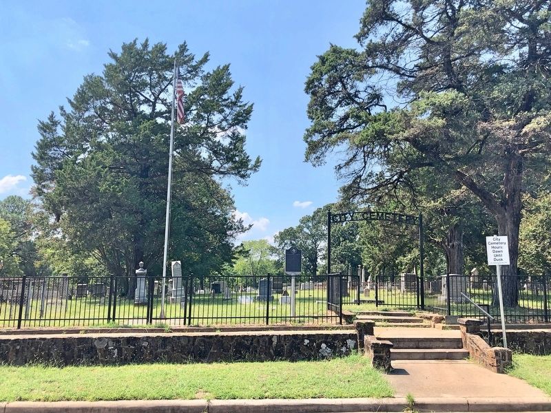 Old Winnsboro Cemetery (City Cemetery) and marker.. Click for full size. Old Winnsboro Cemetery (City Cemetery) and marker. image. Click for full size.