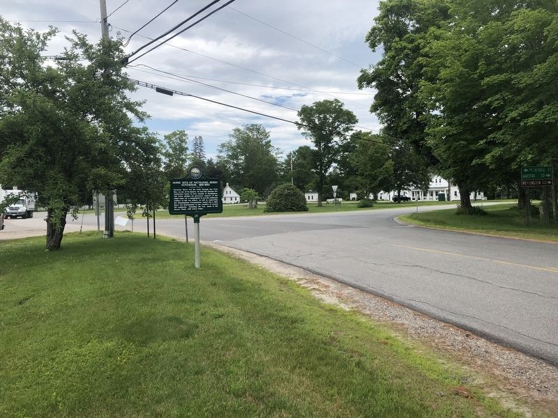 View of Marker looking easterly along Groton Road toward W Shore Road. image. Click for full size.