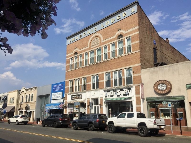 Masonic Lodge and Marker. Click for full size. Masonic Lodge and Marker image. Click for full size.