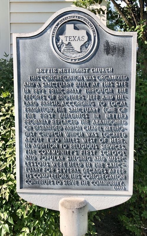 Bettie Methodist Church Marker image. Click for full size.