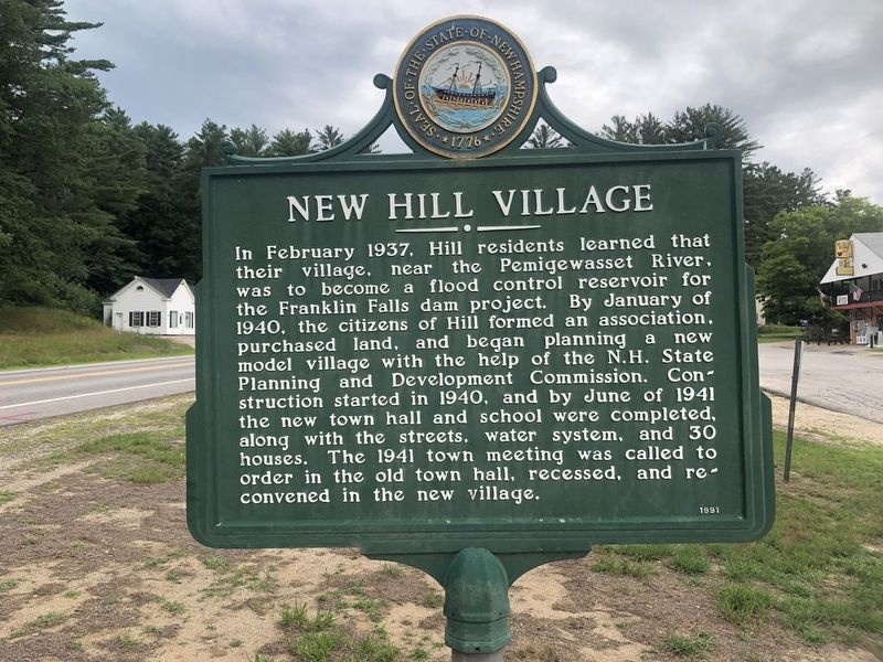 New Hill Village Marker image. Click for full size.