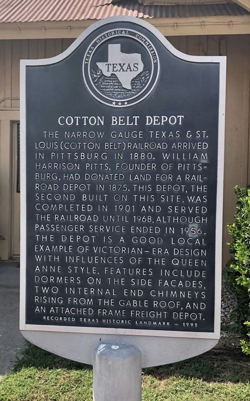 Cotton Belt Depot Marker image. Click for full size.