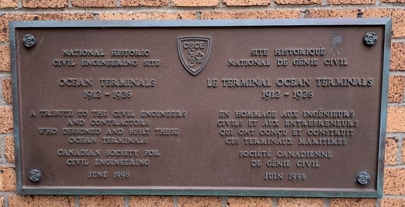 Ocean Terminals Marker image. Click for full size.