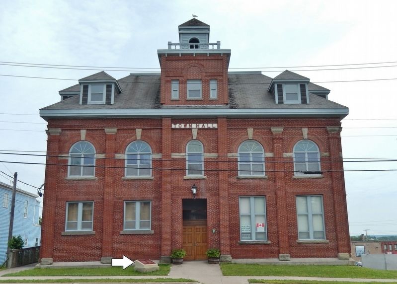 Old Town Hall & Glace Bay Heritage Museum<br>(<i>marker visible near entrance</i>). Click for full size. Old Town Hall & Glace Bay Heritage Museum<br>(<i>marker visible near entrance</i>) image. Click for full size.
