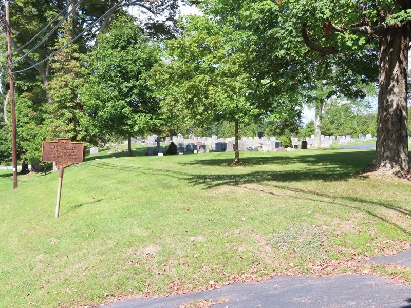 Meeting House Marker and Nine Partners Cemetery. Click for full size. Meeting House Marker and Nine Partners Cemetery image. Click for full size.
