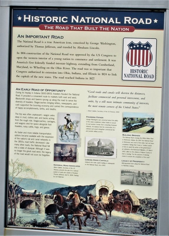 Historic National Road Marker image. Click for full size.