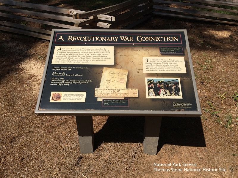 A Revolutionary War Connection Marker image. Click for full size.
