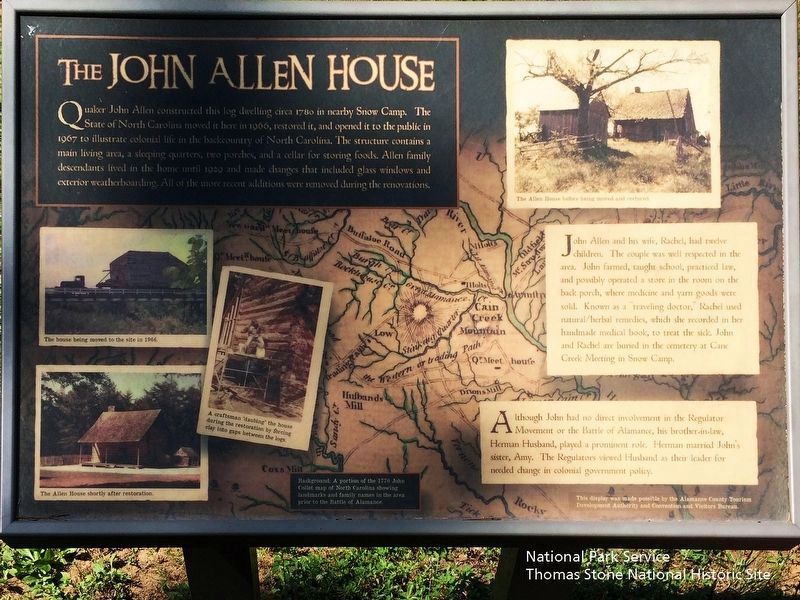 The John Allen House Marker image. Click for full size.