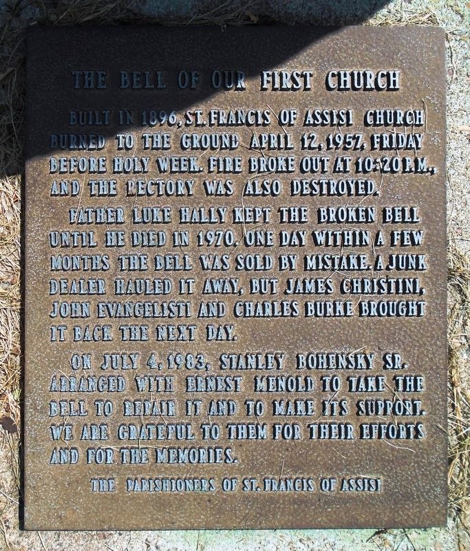 The Bell of Our First Church Marker image. Click for full size.