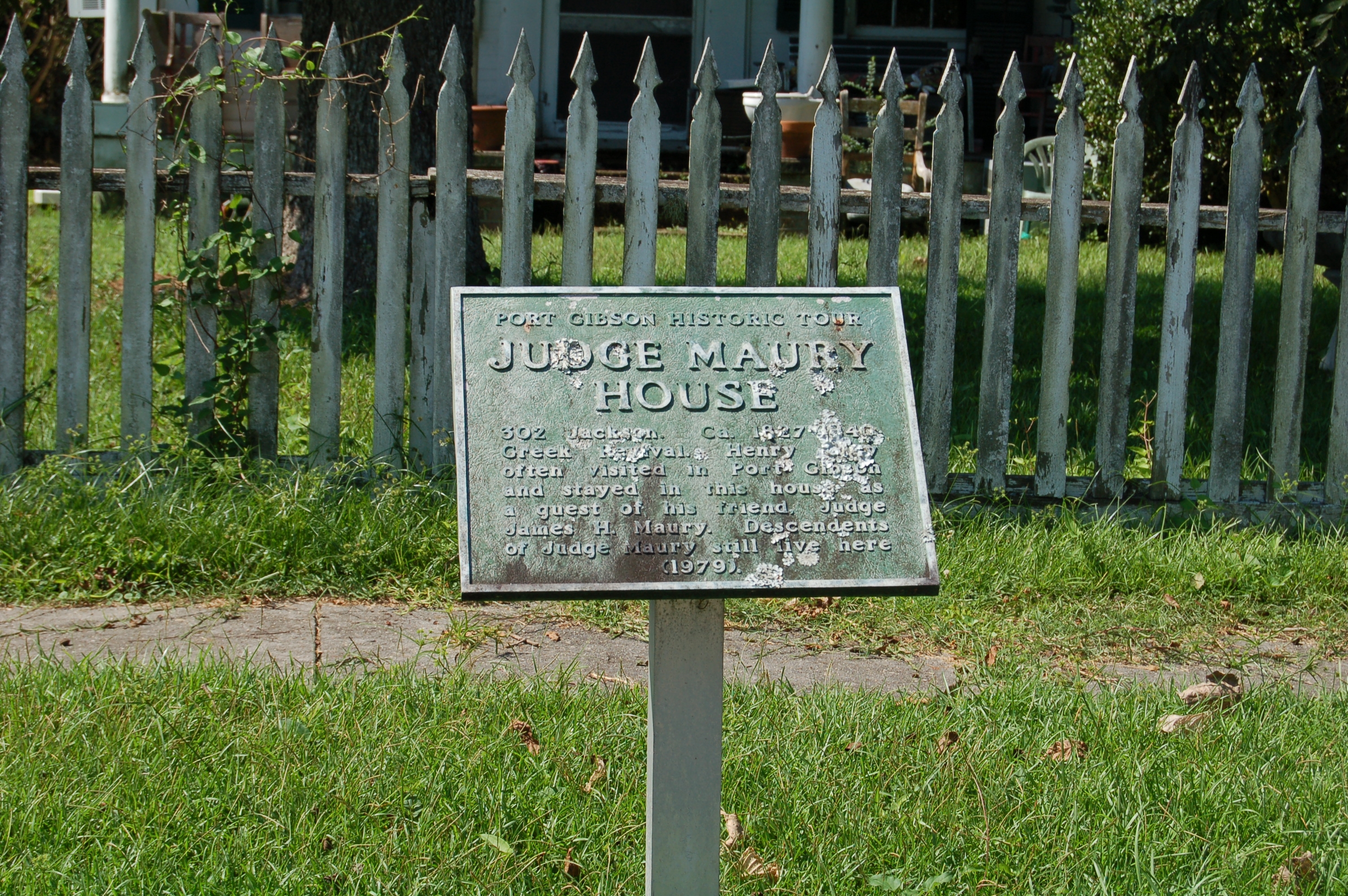 Judge Maury House Marker