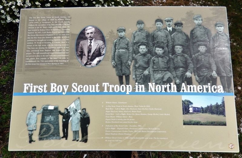 First Boy Scout Troop in North America Marker image. Click for full size.