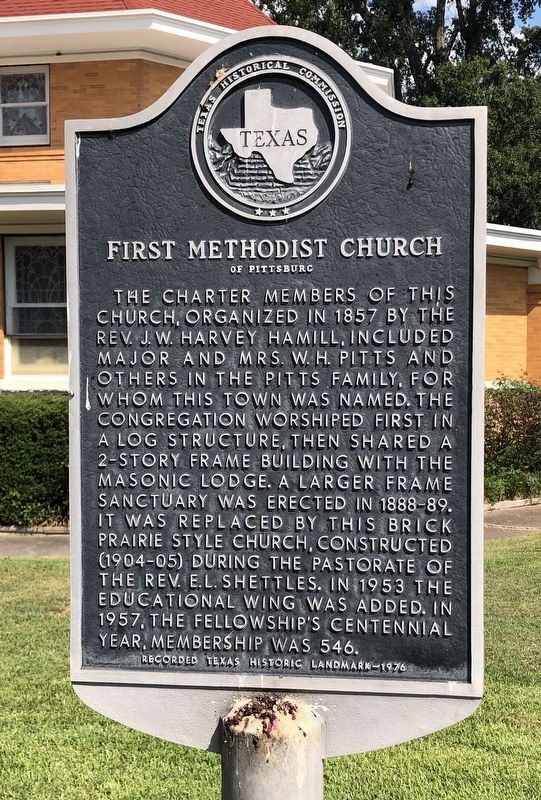 First Methodist Church of Pittsburg Marker image. Click for full size.