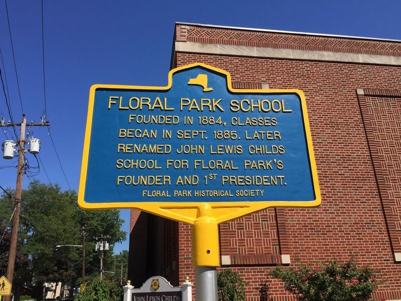 Floral Park School Marker image. Click for full size.
